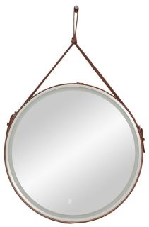 Зеркало с подсветкой Art&Max Milan 65см коричневый AM-Mil-650-DS-F-Brown